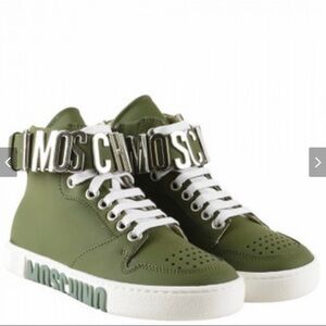 Moschino Green Kids Sneakers